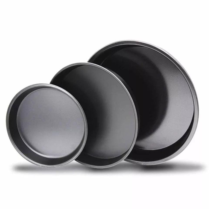 Non Stick Professional Pizza Pans (Pack of 3) | kitchen item | Waseeh Pakistan