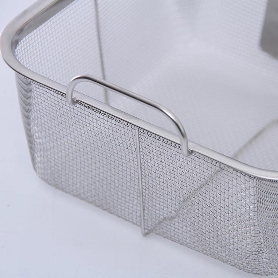 Non Stick Square Kitchen With Handle Oil Strainer Portable Stainless Steel Frying Basket | kitchen item | Waseeh Pakistan