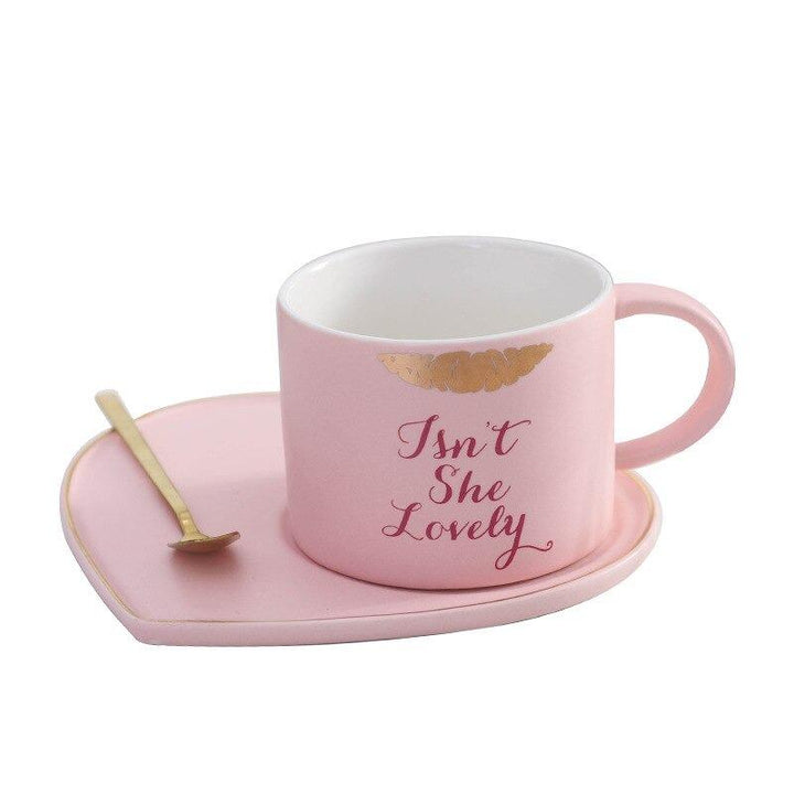 Nordic Ceramic Cup with Filizanki Spoon | kitchen item | Waseeh Pakistan