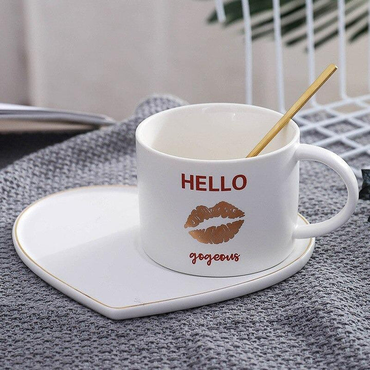 Nordic Ceramic Cup with Filizanki Spoon | kitchen item | Waseeh Pakistan