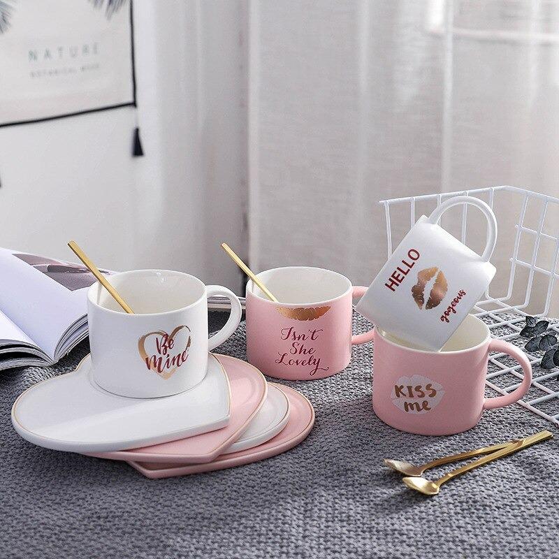 Nordic Ceramic Cup with Filizanki Spoon | kitchen item | Waseeh Pakistan