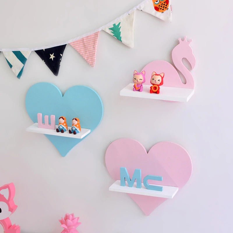 Nordic Children Ornaments Kids Bedroom Organizer Shelve Decor | Not Sale FB | Waseeh Pakistan