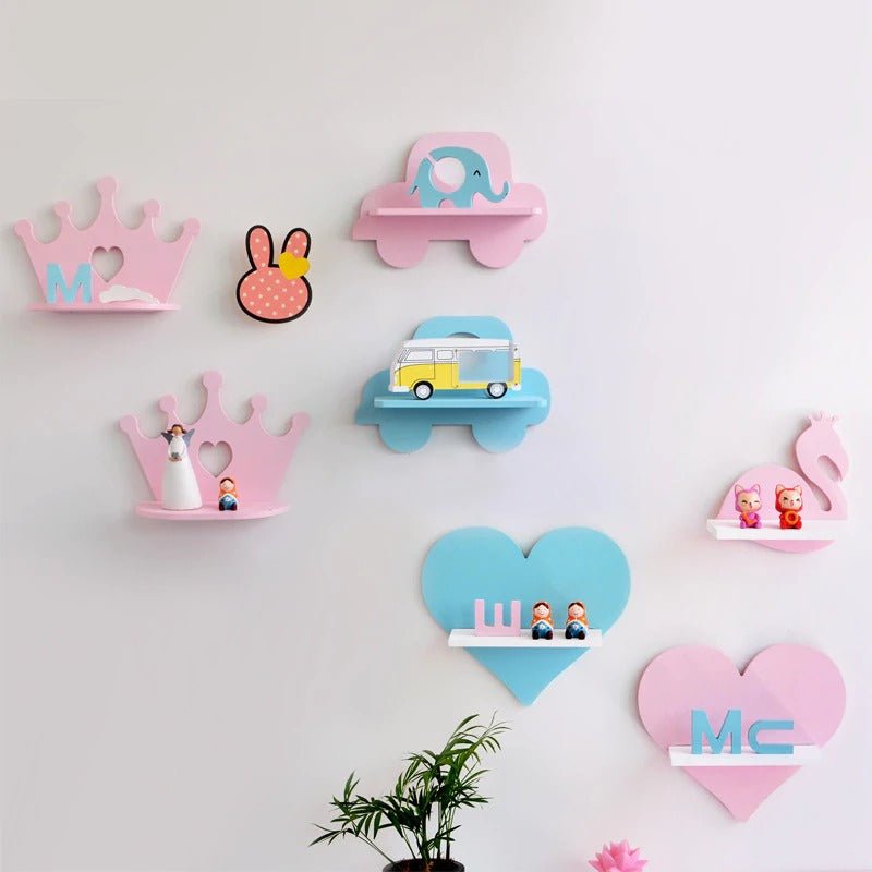 Nordic Children Ornaments Kids Bedroom Organizer Shelve Decor | Not Sale FB | Waseeh Pakistan