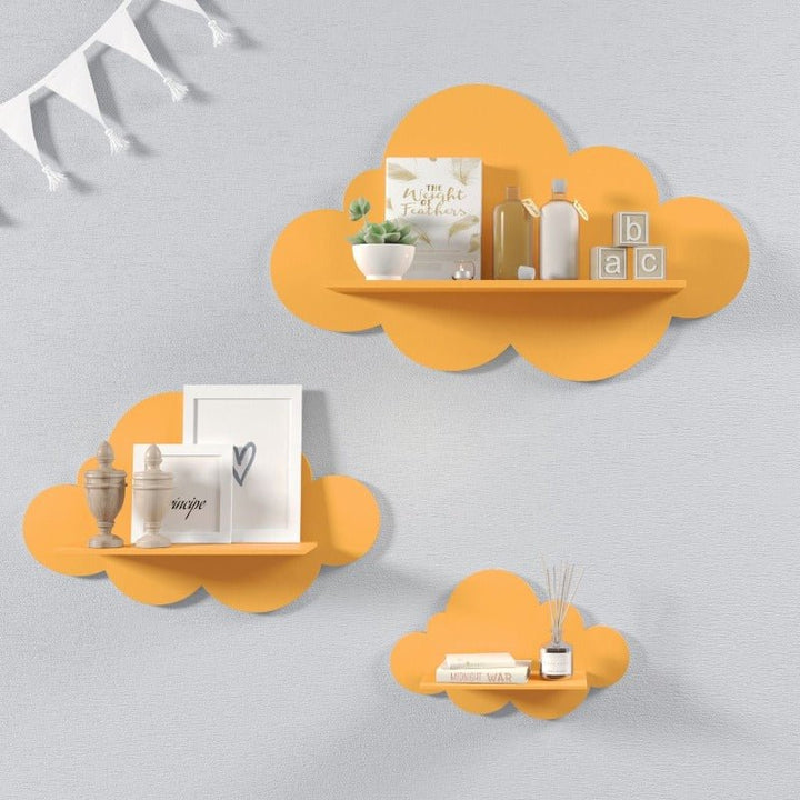 Nordic Cloud Lounge Living Bedroom Book Floating Shelve (Set of 3) | Furniture | Waseeh Pakistan
