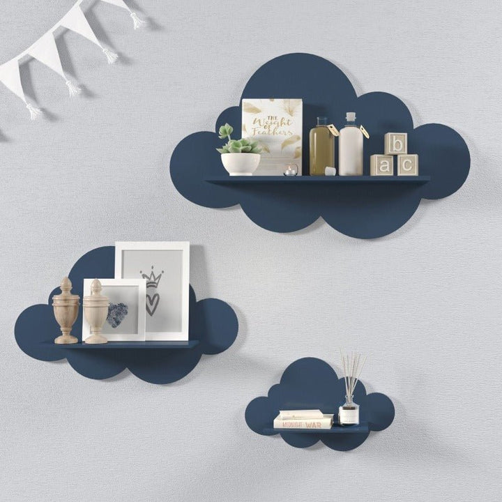 Nordic Cloud Lounge Living Bedroom Book Floating Shelve (Set of 3) | Furniture | Waseeh Pakistan
