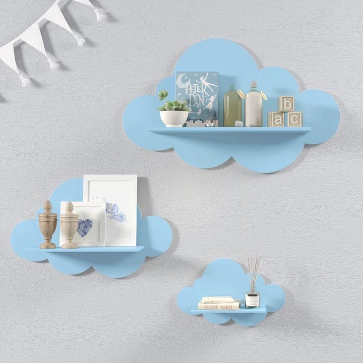 Nordic Cloud Lounge Living Bedroom Book Floating Shelve (Set of 3) | Furniture | Waseeh Pakistan