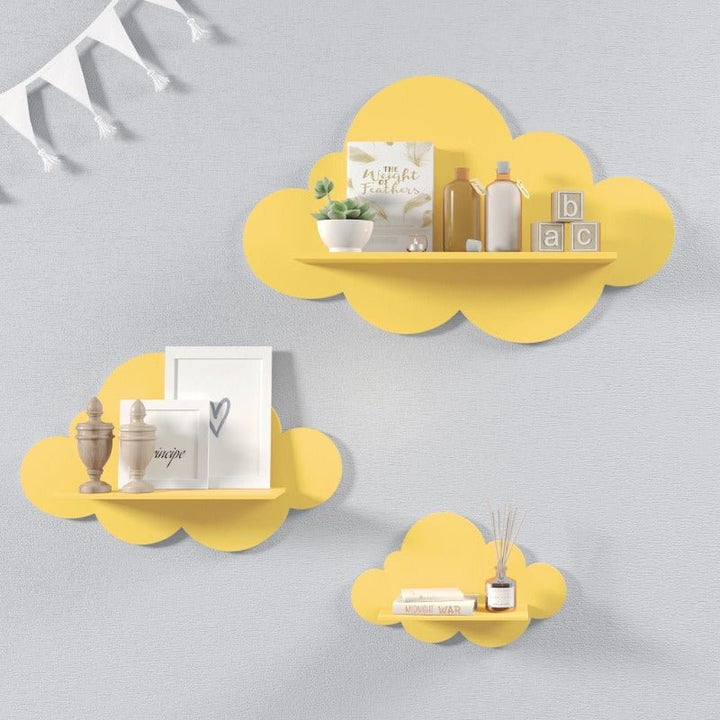 Nordic Cloud Lounge Living Bedroom Book Floating Shelve (Set of 3) | Furniture | Waseeh Pakistan