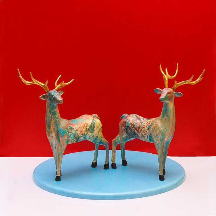 Nordic Deer Pattern Sculpture | Home Décor | Waseeh Pakistan