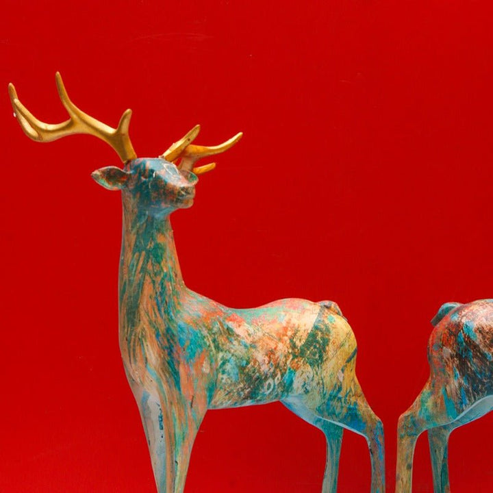 Nordic Deer Pattern Sculpture | Home Décor | Waseeh Pakistan