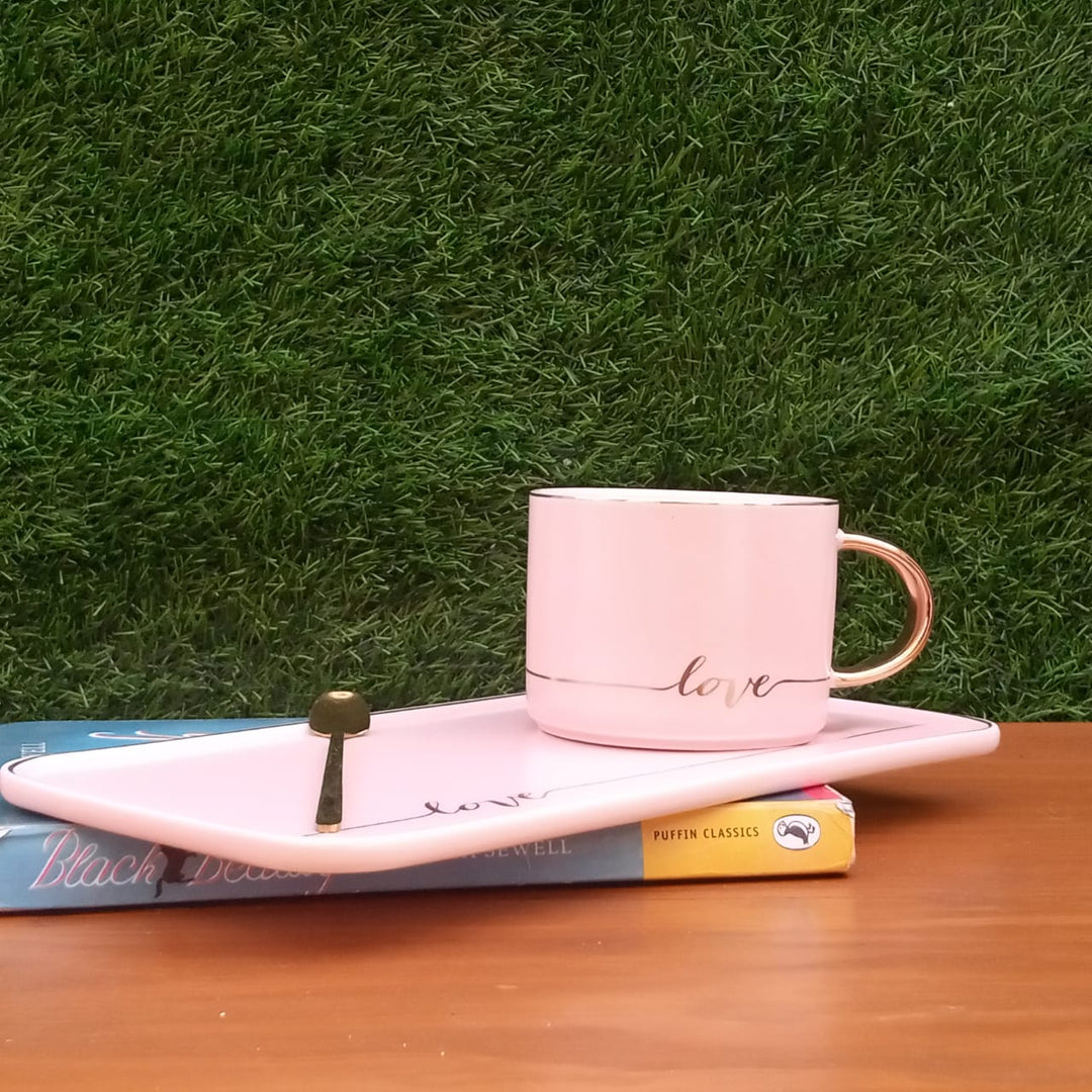 Nordic "Love" Tea Cup Set | kitchen item | Waseeh Pakistan