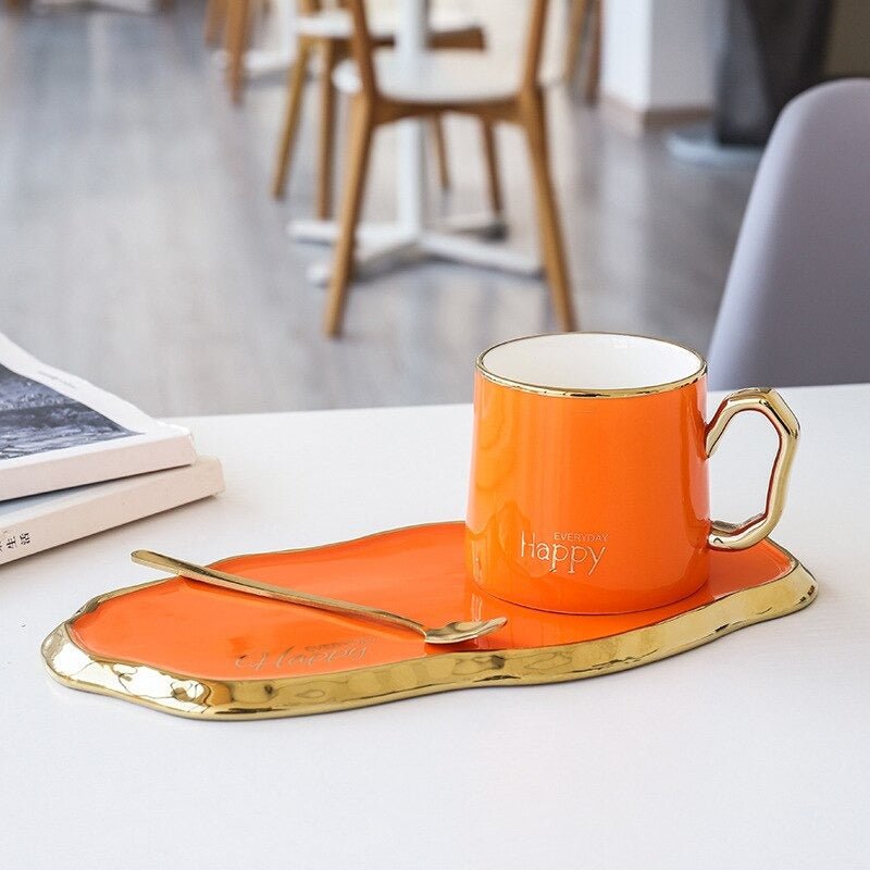 Nordic Luxury Gold Tea Cups | kitchen item | Waseeh Pakistan