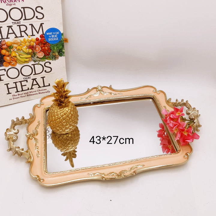 Nordic Mirror Tray Decor (Rectangle) | Home Décor | Waseeh Pakistan