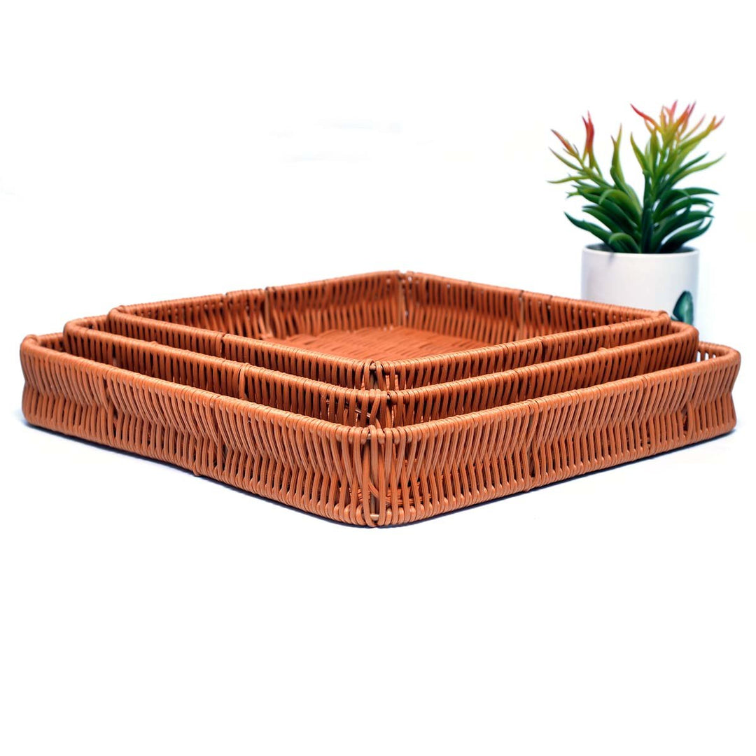 Nostalgic Braided Basket (Rectangle) | kitchen item | Waseeh Pakistan