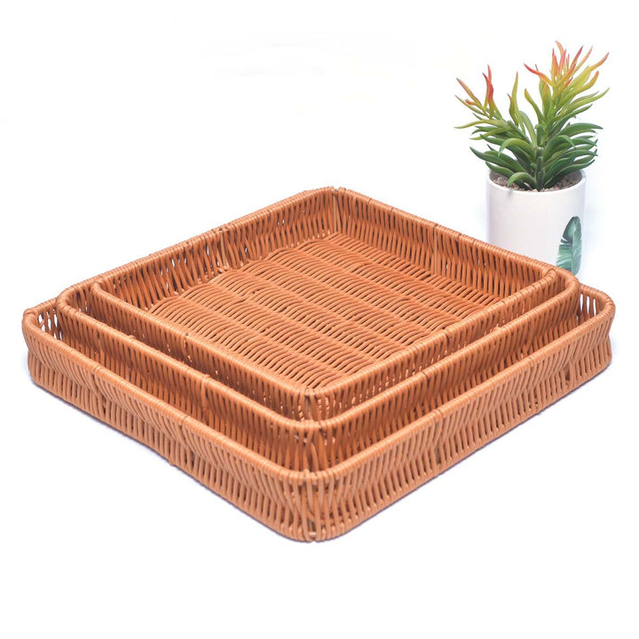 Nostalgic Braided Basket (Rectangle) | kitchen item | Waseeh Pakistan