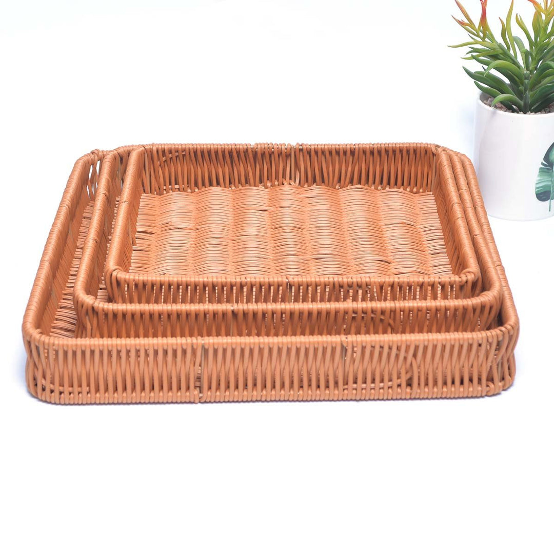Nostalgic Braided Basket (Rectangle) | kitchen item | Waseeh Pakistan