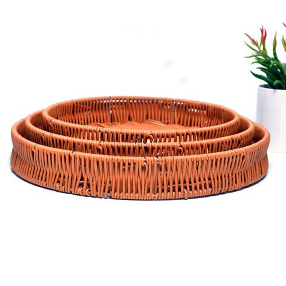 Nostalgic Braided Basket (Round) | kitchen item | Waseeh Pakistan