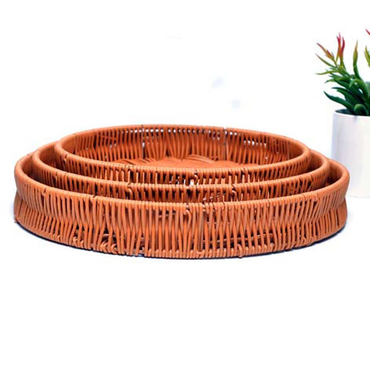 Nostalgic Braided Basket (Round) | kitchen item | Waseeh Pakistan