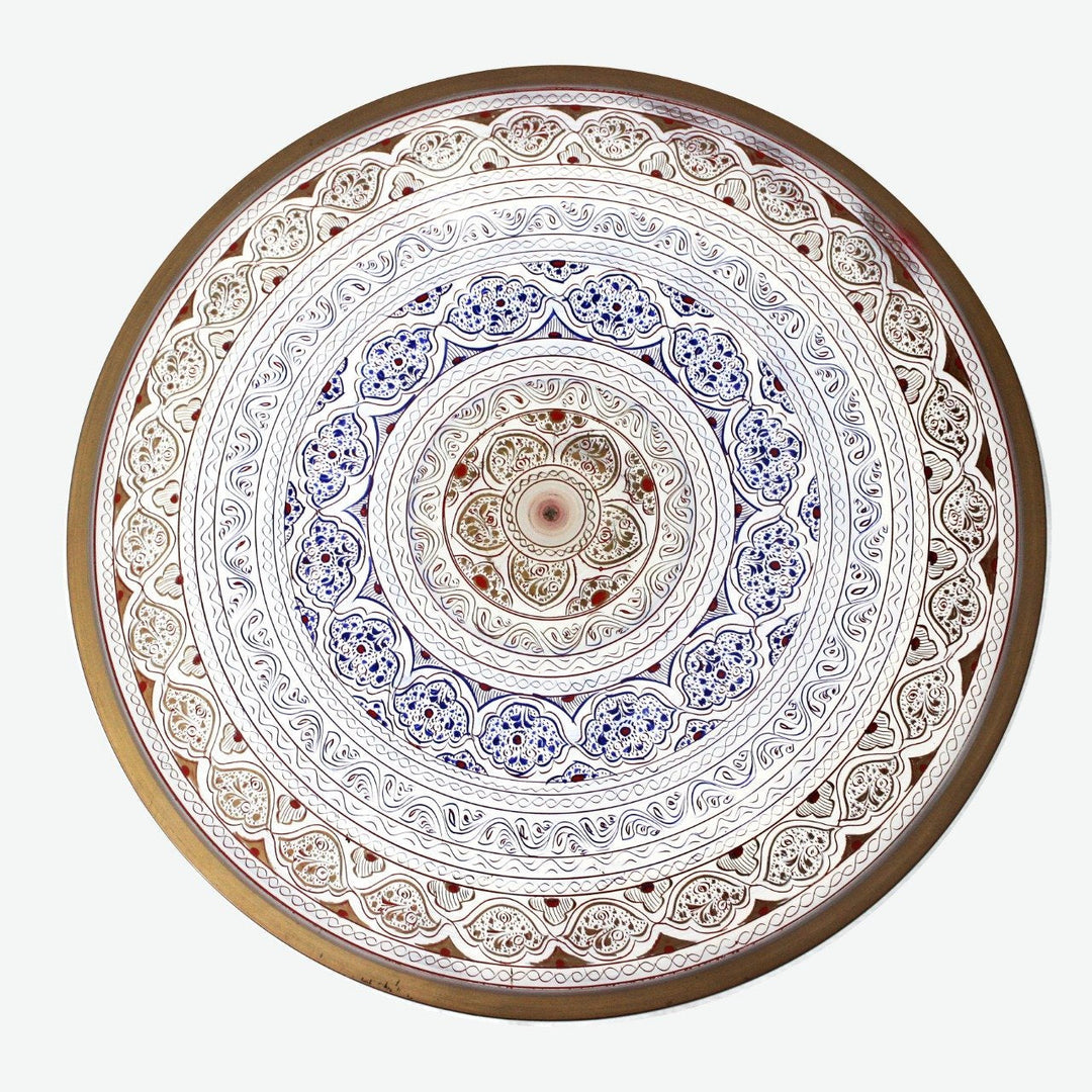 Nakshi Art Wooden Table (16") - waseeh.com