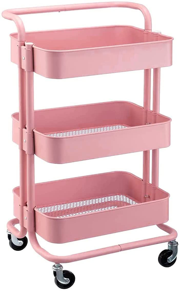 Nude Trolley Storage Basket (3-Tier) | kitchen item | Waseeh Pakistan