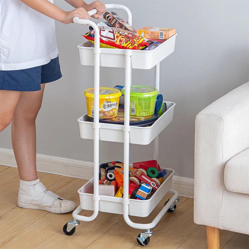 Nude Trolley Storage Basket (3-Tier) | kitchen item | Waseeh Pakistan