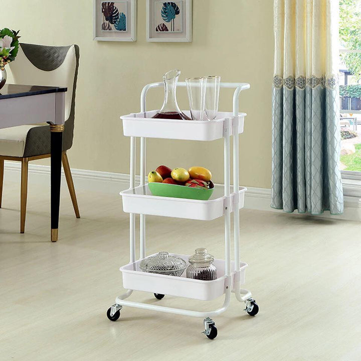 Nude Trolley Storage Basket (3-Tier) | kitchen item | Waseeh Pakistan