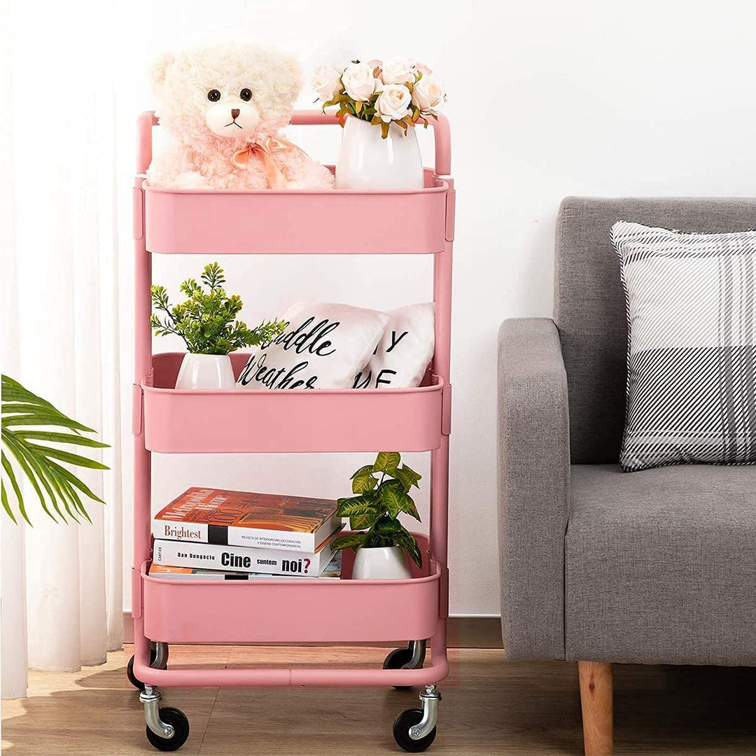 Nude Trolley Storage Basket (3-Tier) | kitchen item | Waseeh Pakistan