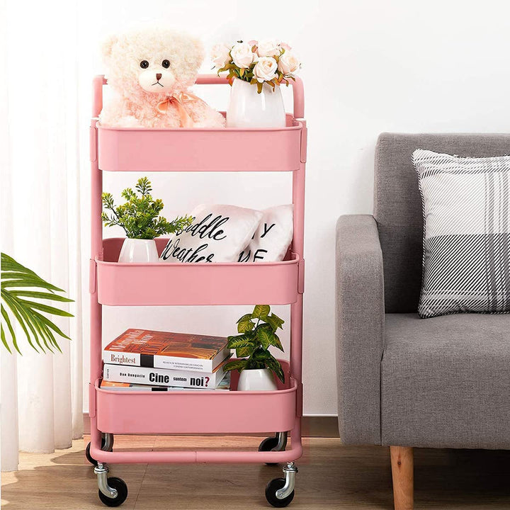 Nude Trolley Storage Basket (3-Tier) | kitchen item | Waseeh Pakistan