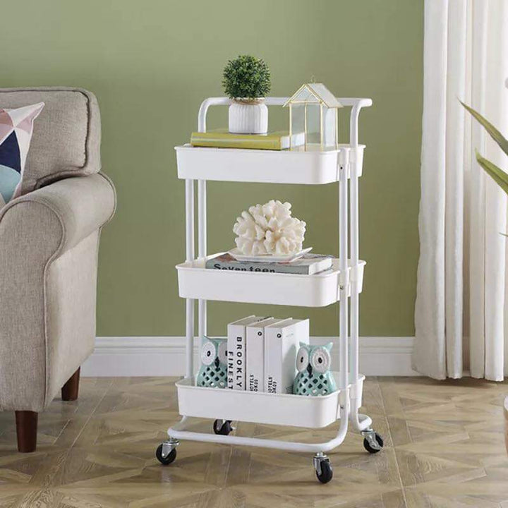 Nude Trolley Storage Basket (3-Tier) | kitchen item | Waseeh Pakistan