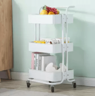 Nude Trolley Storage Basket (3-Tier) | kitchen item | Waseeh Pakistan