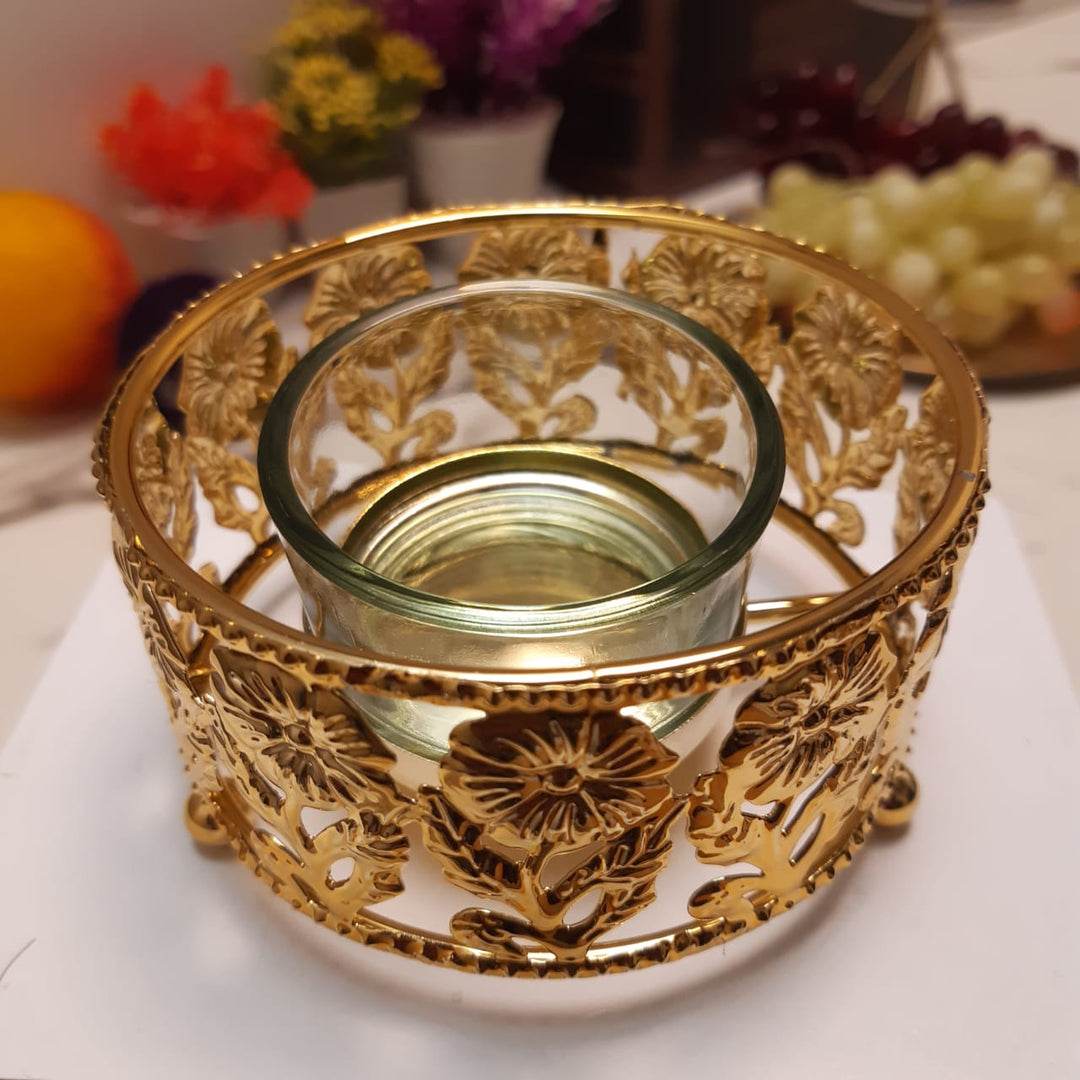 Nuptio Golden Candle Holder | Home Décor | Waseeh Pakistan
