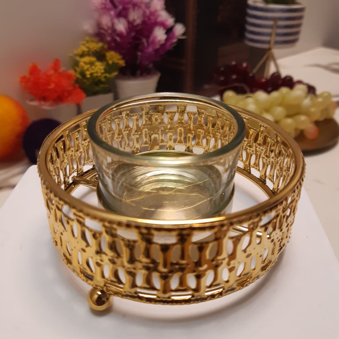 Nuptio Golden Candle Holder | Home Décor | Waseeh Pakistan
