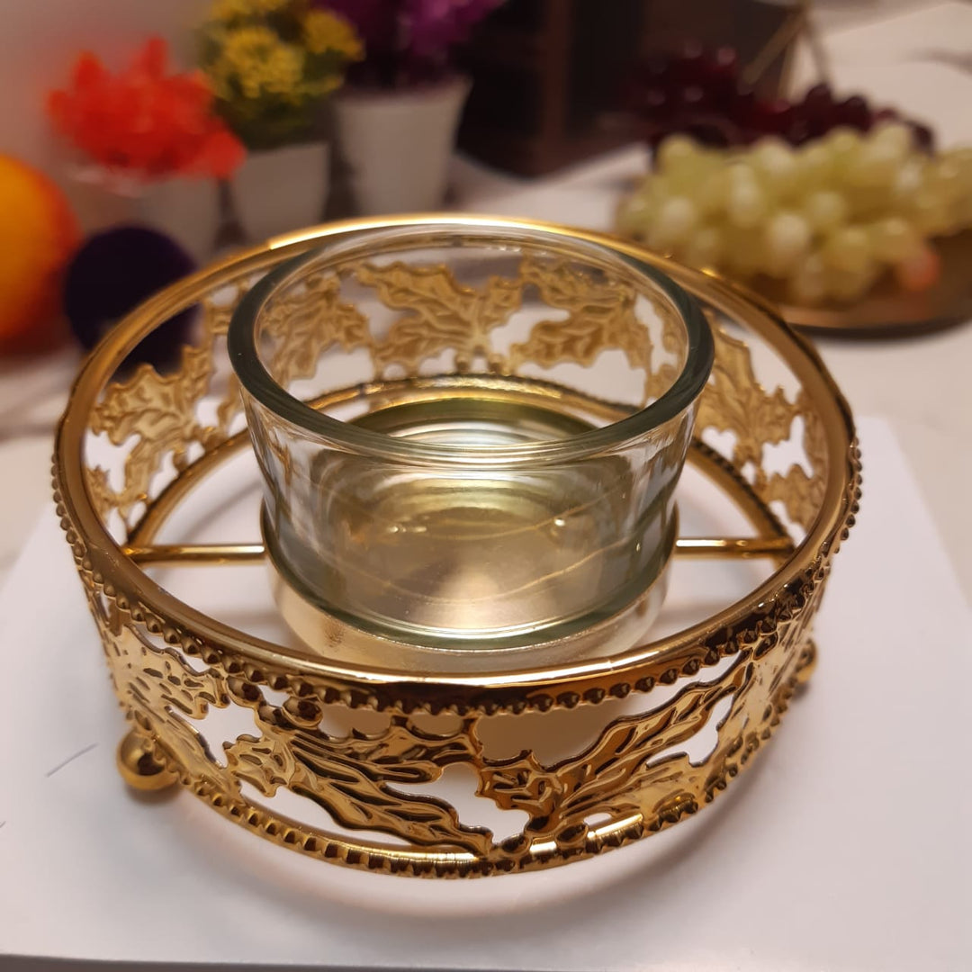 Nuptio Golden Candle Holder | Home Décor | Waseeh Pakistan