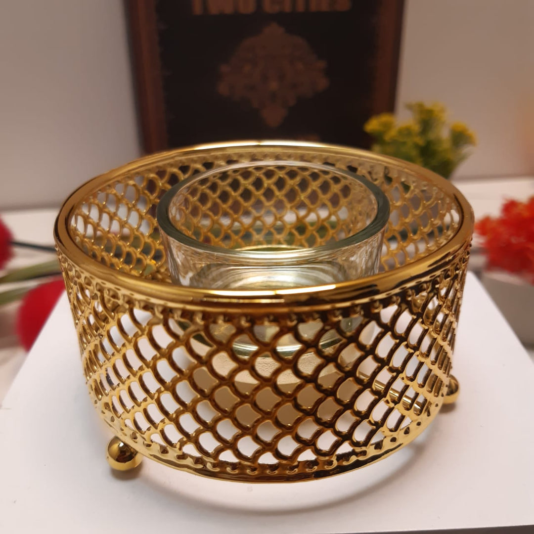 Nuptio Golden Candle Holder | Home Décor | Waseeh Pakistan