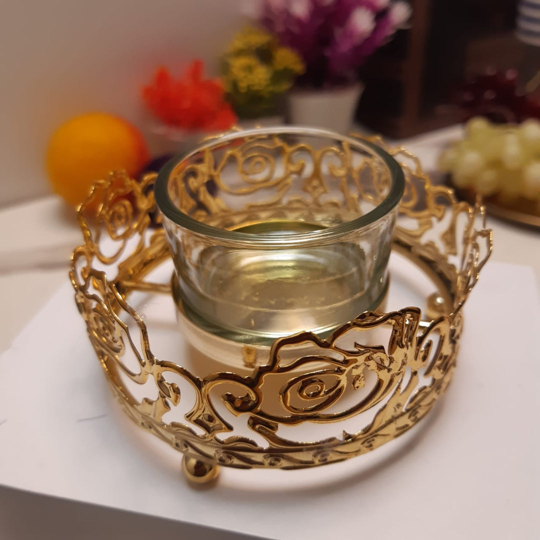 Nuptio Golden Candle Holder | Home Décor | Waseeh Pakistan