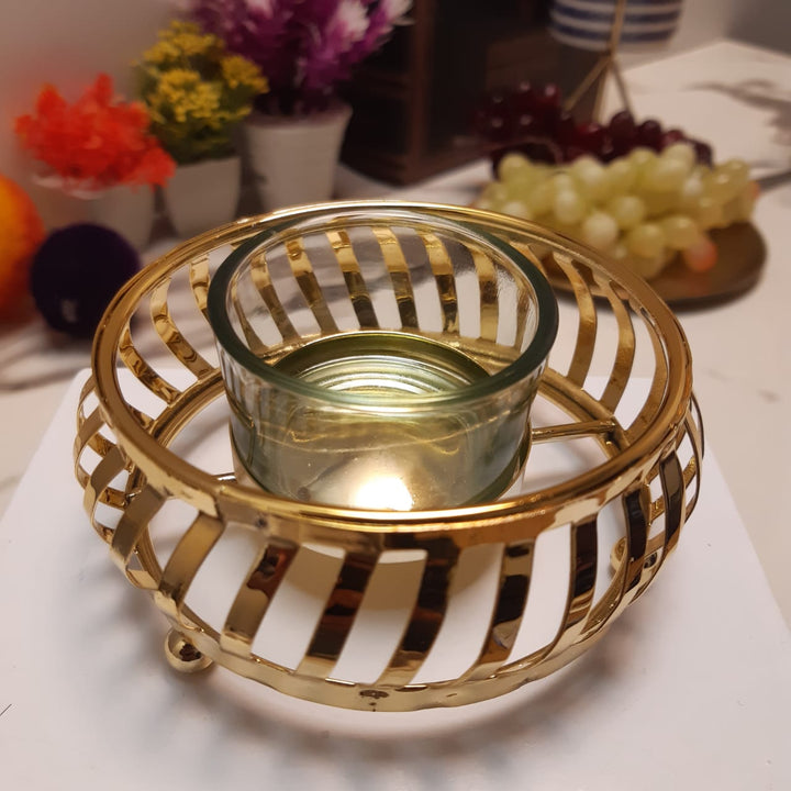Nuptio Golden Candle Holder | Home Décor | Waseeh Pakistan