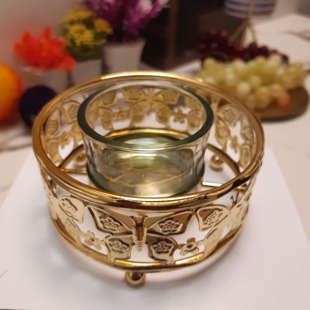 Nuptio Golden Candle Holder | Home Décor | Waseeh Pakistan