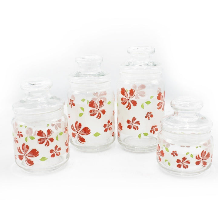 Ocean Glass Pop Jars - Pack of 4 | kitchen item | Waseeh Pakistan