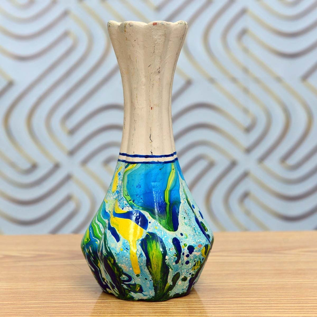 Ocean Vase- Intricate - Earthen Pot | Home Décor | Waseeh Pakistan