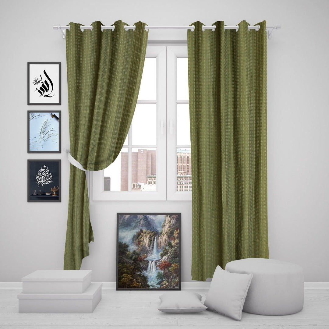 Ochre Eyelet Curtains | Home Décor | Waseeh Pakistan