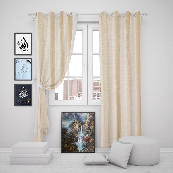 Ochre Eyelet Curtains | Home Décor | Waseeh Pakistan