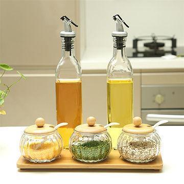 Oil and Vinegar Bottle Set (350 & 250 ml) | kitchen item | Waseeh Pakistan