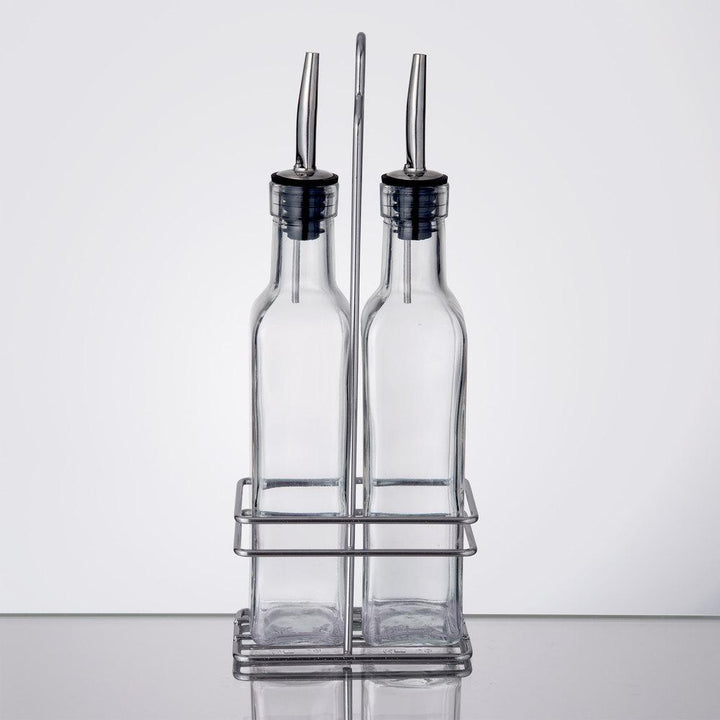 Oil &amp; Vinegar Cruet Set with Rack (3 Piece) | kitchen item | Waseeh Pakistan