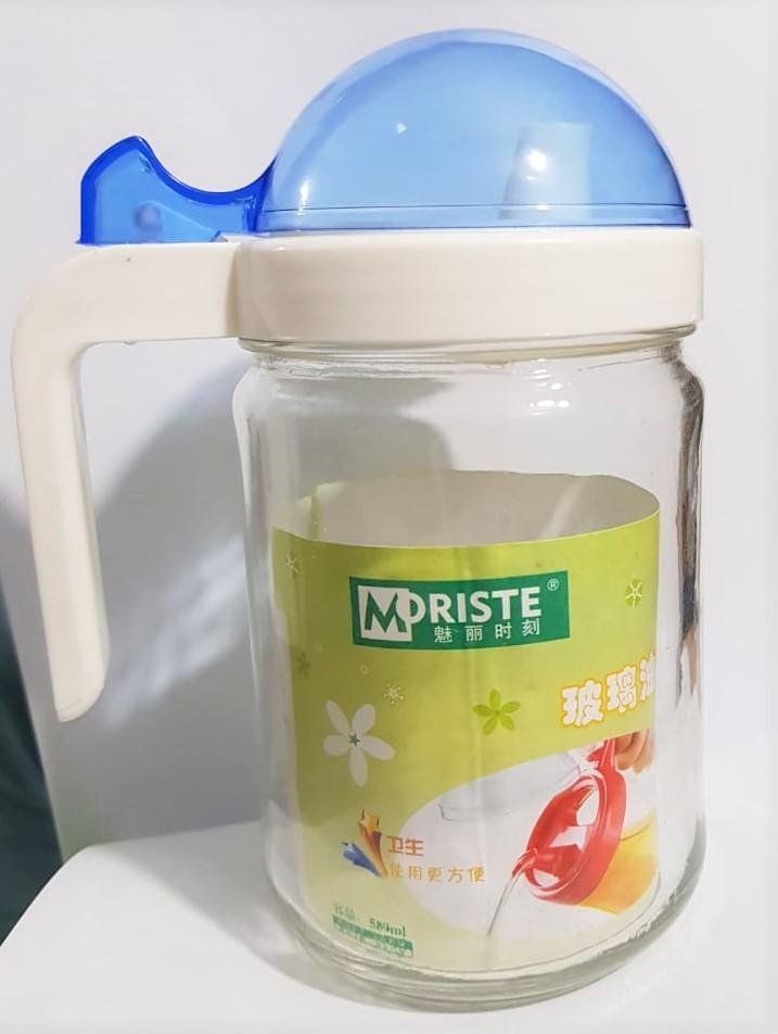 Glass Oil Jug - Moriste - 400ml - waseeh.com