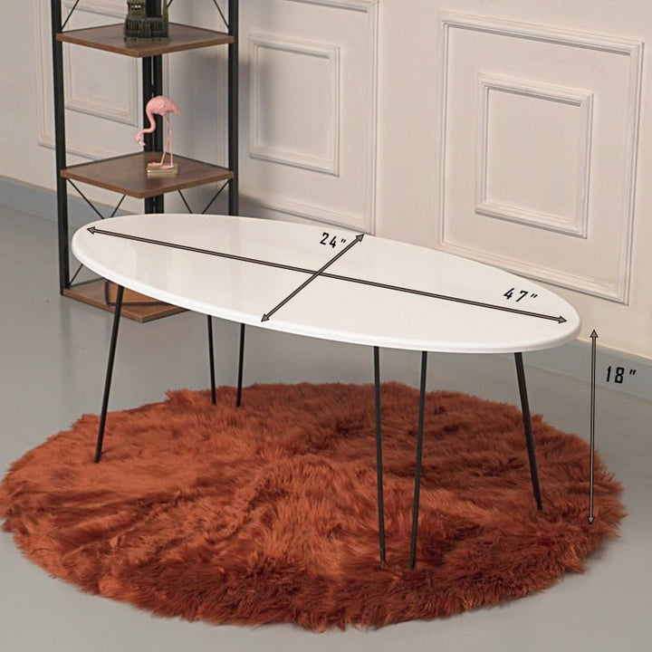 Old Oval Elm Hairpin Table | Furniture | Waseeh Pakistan