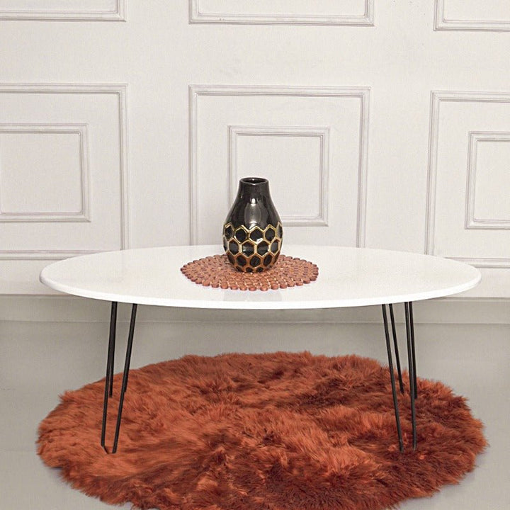 Old Oval Elm Hairpin Table | Furniture | Waseeh Pakistan