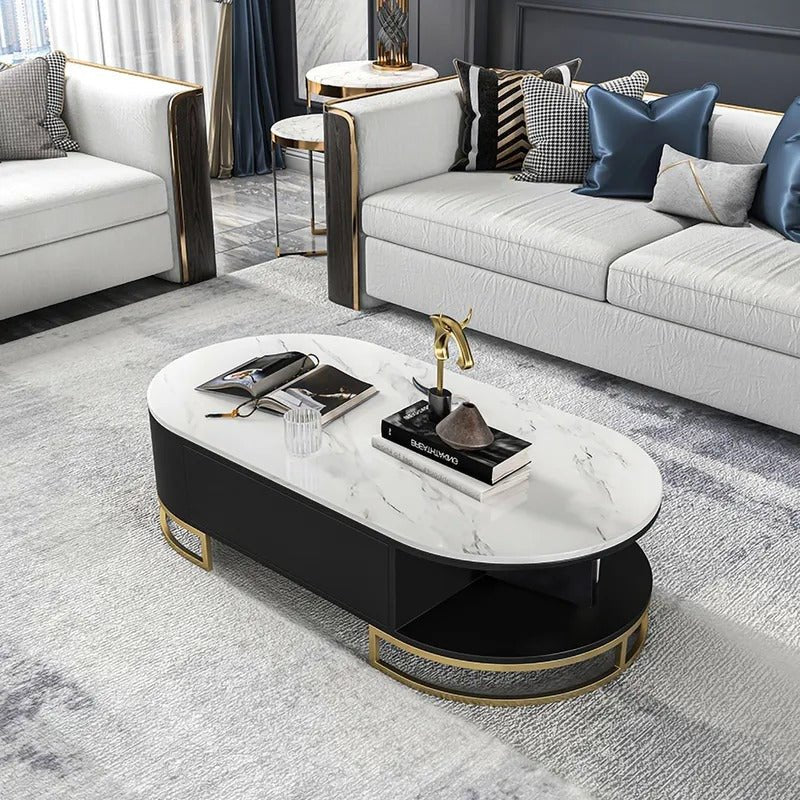 Ooid Modern Storage Lounge Drawing Room Coffee Sintered Drawer Organizer Table | Not Sale FB | Waseeh Pakistan