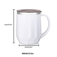 Diamond Cut Wide Lines Insulated Mug - waseeh.com