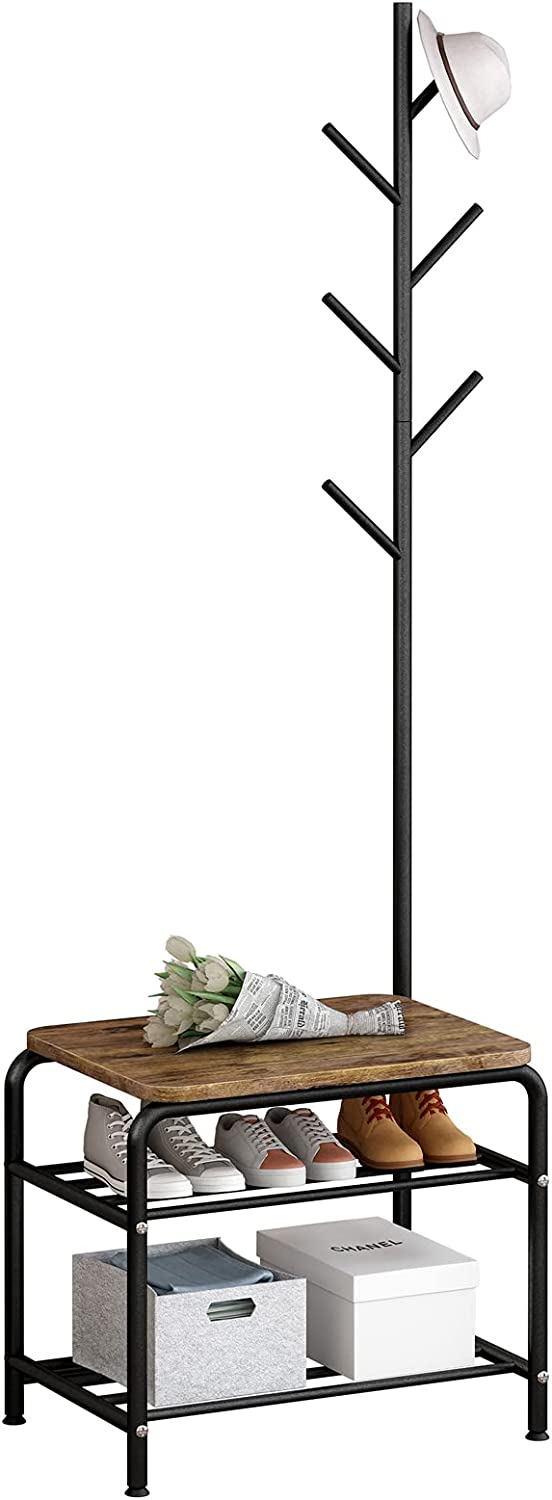 Out Bounds Industrial Coat Shoe Tree Entryway Living Bedroom Organizer Rack-Special | Furniture | Waseeh Pakistan