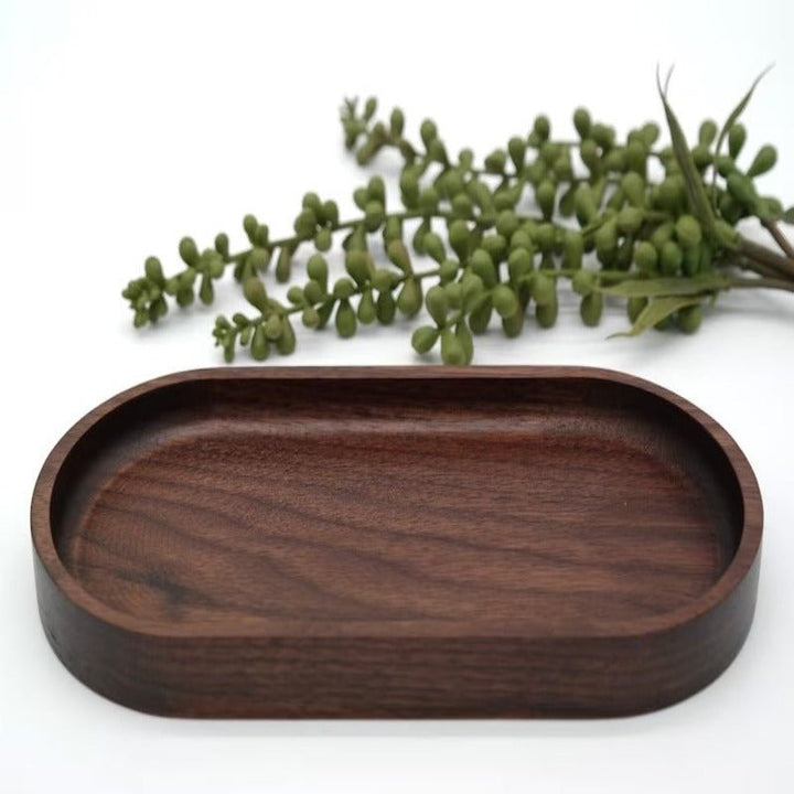 Oval Gazed Wooden Kitchen Serving Tray | Not Sale FB | Waseeh Pakistan