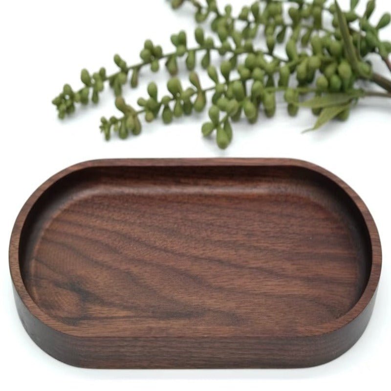 Oval Gazed Wooden Kitchen Serving Tray | Not Sale FB | Waseeh Pakistan